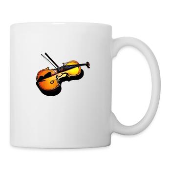 Orchestre de violon Musique de violoniste - Mug blanc - blanc - Droite