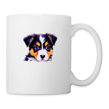 Hundeliebe Hunde Hund Schäferhund Hundehalter - Tasse - Weiß - Rechts