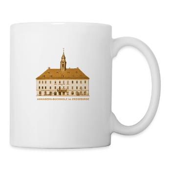 Annaberg Buchholz Rathaus Erzegebirge Sachsen - Tasse - Weiß - Rechts