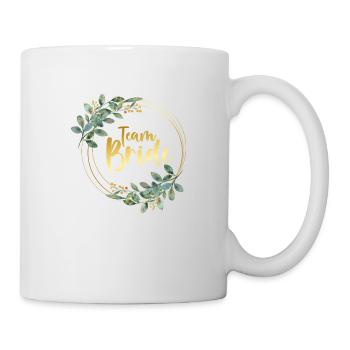 Chemises de mariée de l’équipe - Mug blanc - blanc - Droite