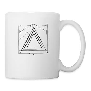 So faszinierend wie ein Dreieck - Tasse - Weiß - Rechts