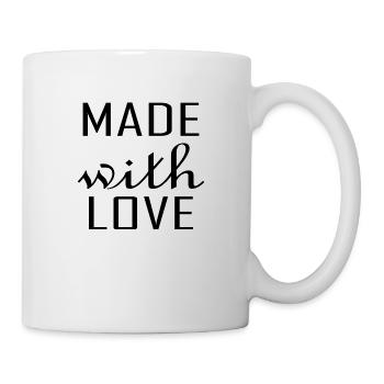 Made with Love - Tasse - Weiß - Rechts