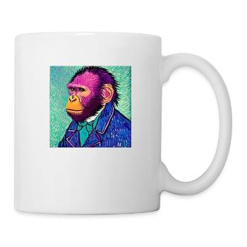 Monkey van gogh - Mug - white - Right
