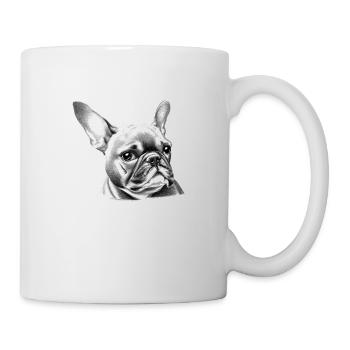 Hunde Hundebesitzer Hund Bulldogge Hundehalter - Tasse - Weiß - Rechts