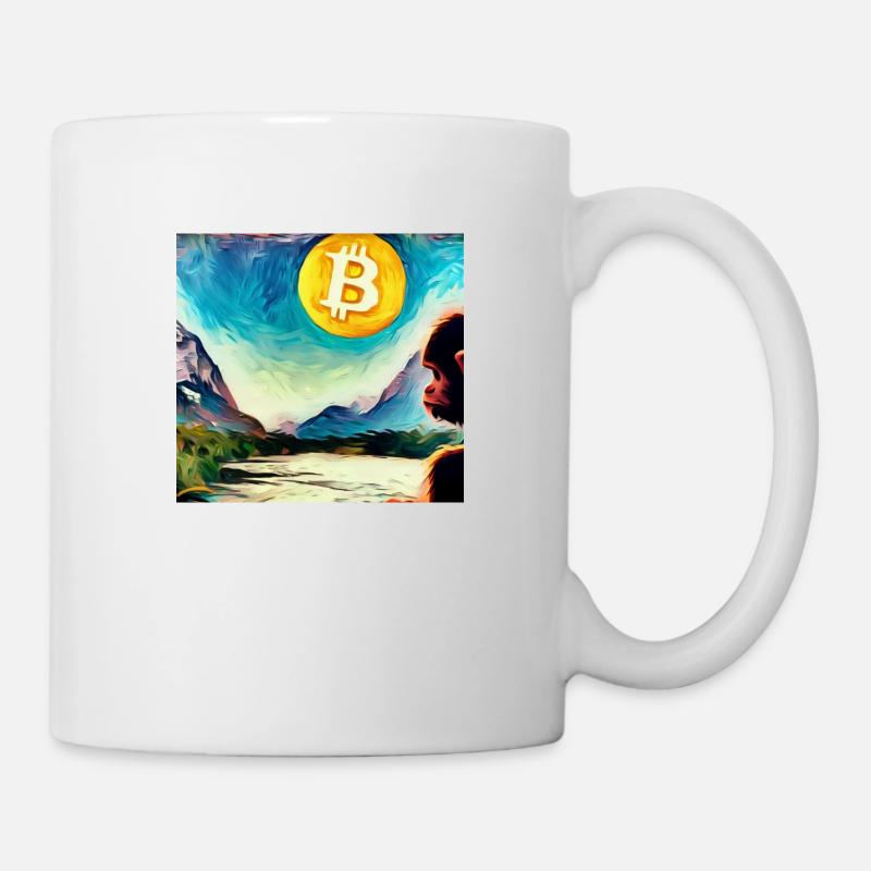 Ape exploring Crypto World - Tasse - Weiß