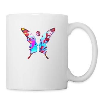 Illusion d’optique art psychédélique rétro formes sexe - Mug blanc - blanc - Droite