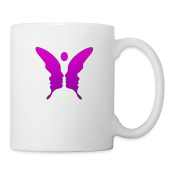 Illusion d’optique art psychédélique rétro formes sexe - Mug blanc - blanc - Droite
