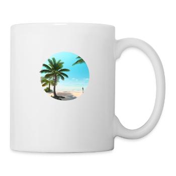Summer Vacation Beach Palm Island Sun Palm - Mug - white - Right