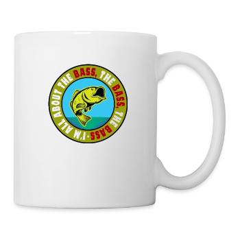 Fishing - I'm all about the Bass - Mug - white - Right