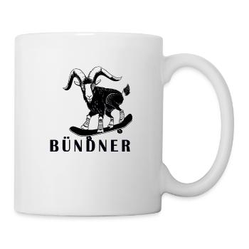 Bündner Steinbock Graubünden Grischa Grischun - Tasse - Weiß - Rechts