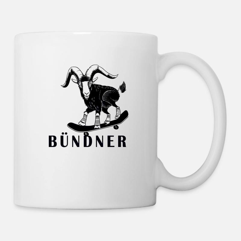 Bündner Steinbock Graubünden Grischa Grischun - Tasse - Weiß