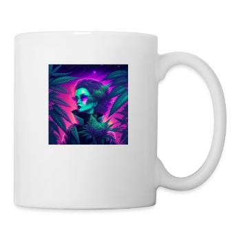 Cannabis in the Eighties Retro - Mug - white - Right