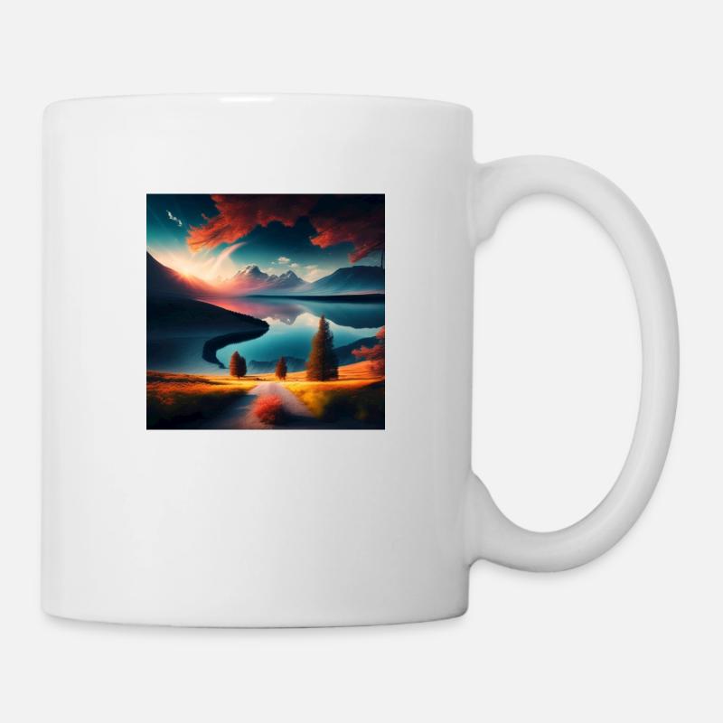 Paysage - Mug blanc - blanc