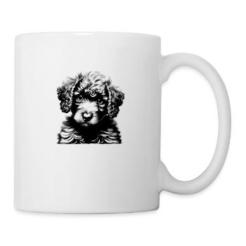 Pudel Hundewelpe Pudelwelpe Hundehalter Hundeliebe - Tasse - Weiß - Rechts