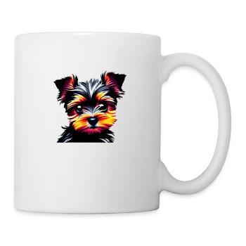 propriétaire de chiot chien Yorkshire Terrier - Mug blanc - blanc - Droite