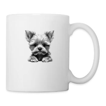 Chien Yorkshire Terrier Dog Propriétaire Chiot - Mug blanc - blanc - Droite
