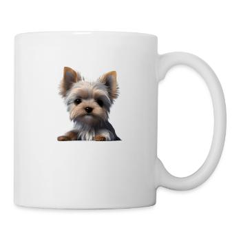 propriétaire de chien Yorkshire Terrier chiot chien - Mug blanc - blanc - Droite