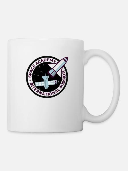 Space Academy International Vintage black - Mug - white