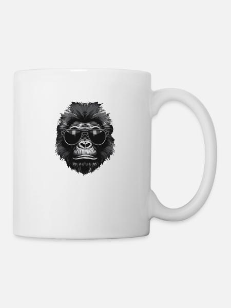 Gorilla - Tasse - Weiß