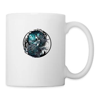 femme prêtresse - Mug blanc - blanc - Droite