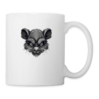 Maus - Tasse - Weiß - Rechts