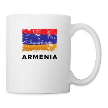 Armenia Flag - Tasse - Weiß - Rechts