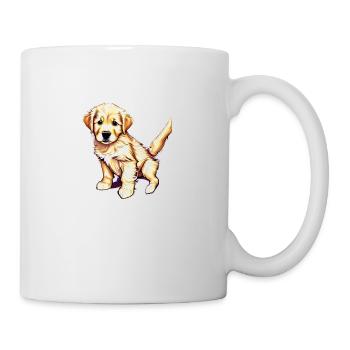 Golden Retriever Dogs Dog Puppy Dog Owner - Mug - white - Right