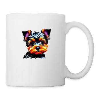 propriétaire de chien Yorkshire Terrier chiot chien - Mug blanc - blanc - Droite