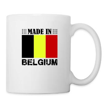 Fabriqué en Belgique - Mug blanc - blanc - Droite