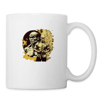 Kung Fu Kämpfer - Tasse - Weiß - Rechts