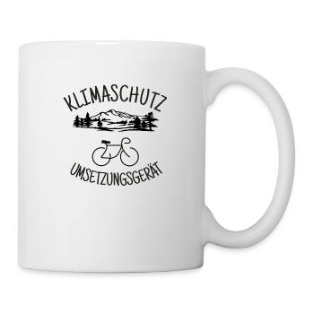 Klimaschutz- Umsetzungs- Gerät Natur - Tasse - Weiß - Rechts