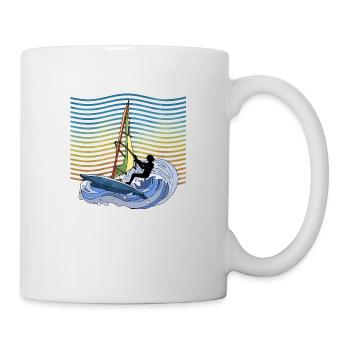 Windsurfen - Tasse - Weiß - Rechts