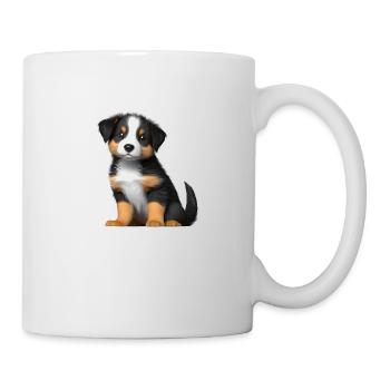 Chien chiot Berger australien propriétaire de chien - Mug blanc - blanc - Droite