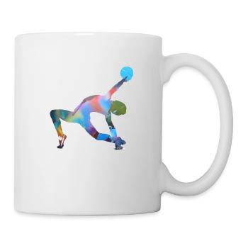 Gymnast, yoga, sports, exercises, dancing, gymnastics - Mug - white - Right