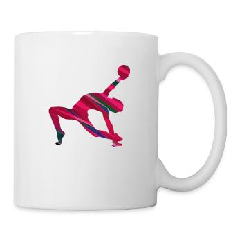 Gymnast, yoga, sports, exercises, dancing, gymnastics - Mug - white - Right