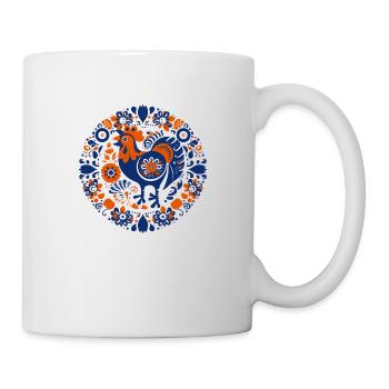 Le coq vintage - Mug blanc - blanc - Droite
