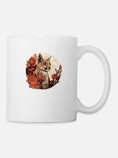 Luchs - Tasse - Weiß