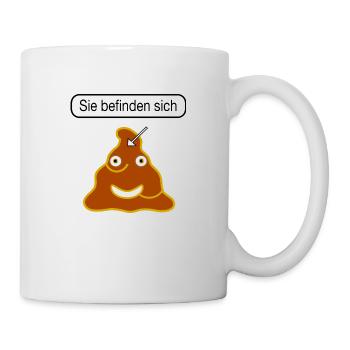 Sie befinden sich - Tasse - Weiß - Rechts