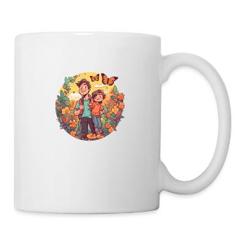 Father's Day adventures in nature - Mug - white - Right