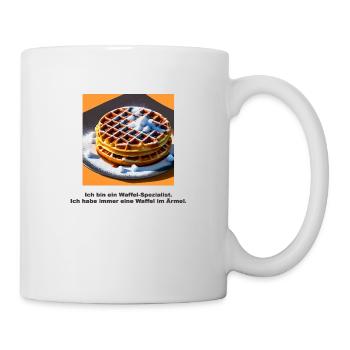 Lustige Bilder / Lustiges Shirt - Waffelspezialist - Tasse - Weiß - Rechts