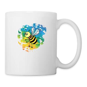 Biene - Tasse - Weiß - Rechts