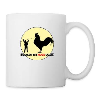 Look at my HUGE COCK. - Mug - white - Right