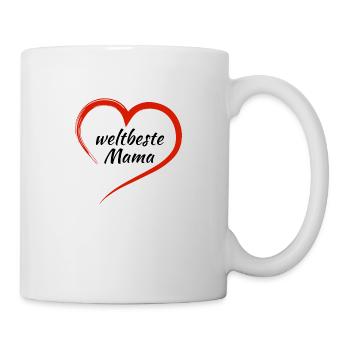 weltbeste Mama - Tasse - Weiß - Rechts