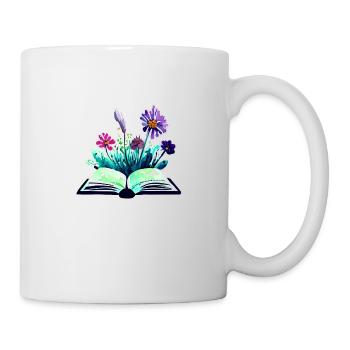 Lesen Gärtner Buch Leser Buchliebhaber Bücher - Tasse - Weiß - Rechts