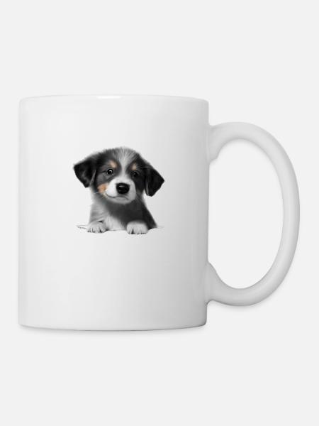 Propriétaire de chien Chiot Berger australien - Mug blanc - blanc