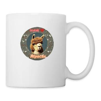 Alpaca I Love - Tasse - Weiß - Rechts