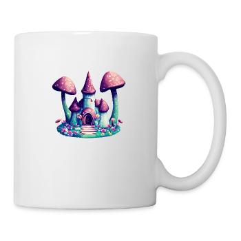 Fantasy Castle Mushroom Towers, Magic Fairy Tale - Mug - white - Right