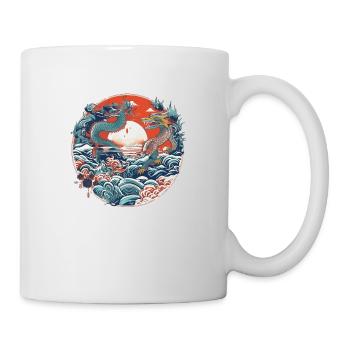 Chinesische Folklore - Tasse - Weiß - Rechts