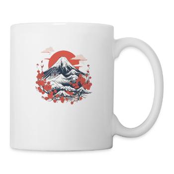 Japanische Folklore - Tasse - Weiß - Rechts