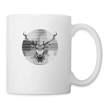 Cerf - Mug blanc - blanc - Droite